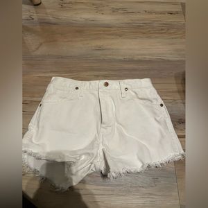 Wrangler white jean shorts